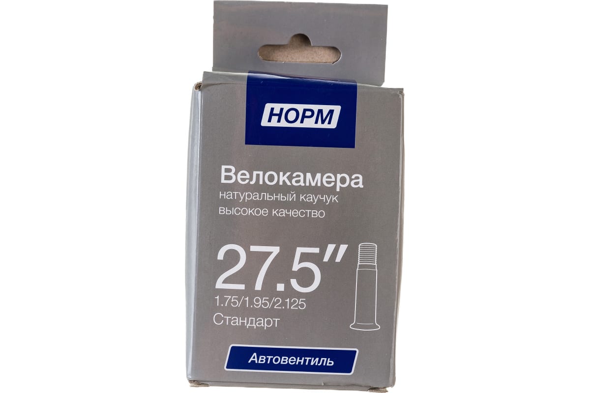 

Велосипедная камера Norm Стандарт 27.5", 1.9/2.125 HP-275-19-2125, Черный