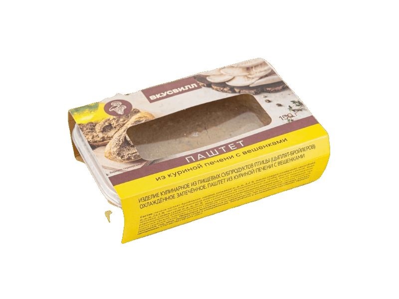 Паштет из куриной печени ВкусВилл с вешенками 150 г