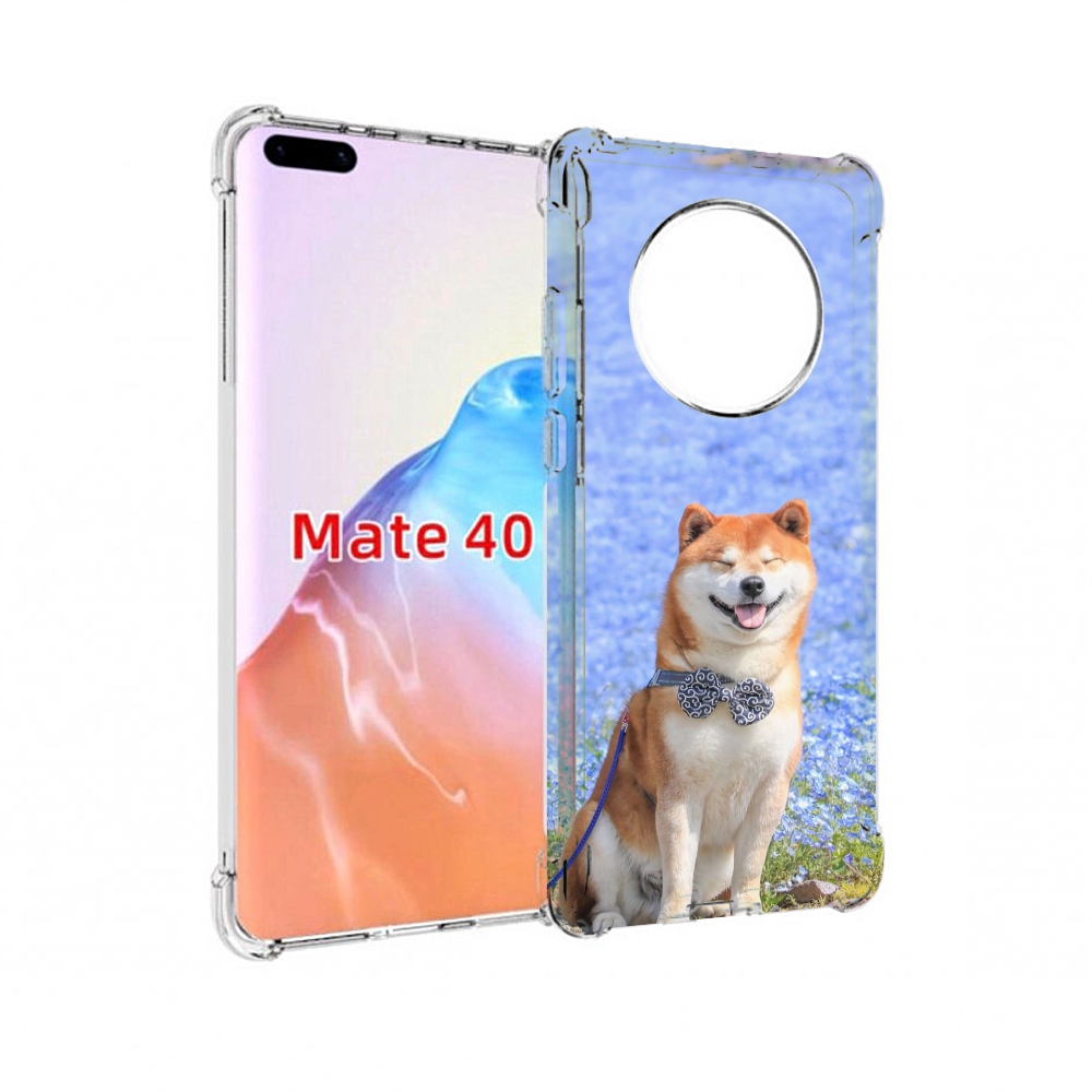 

Чехол MyPads Tocco для Huawei Mate 40 сиба шиба ину 2, Прозрачный, Tocco
