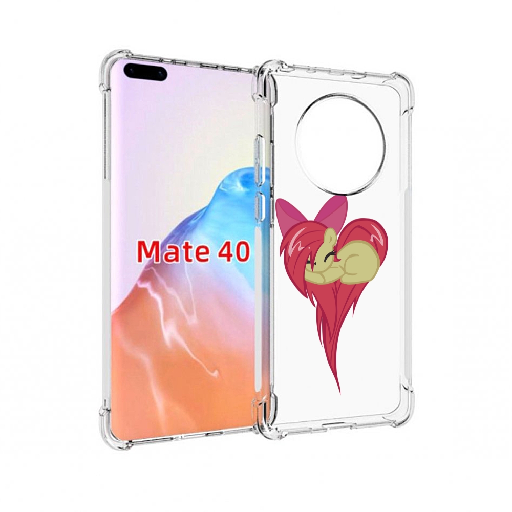 

Чехол MyPads Tocco для Huawei Mate 40 сердце-из-пони, Прозрачный, Tocco