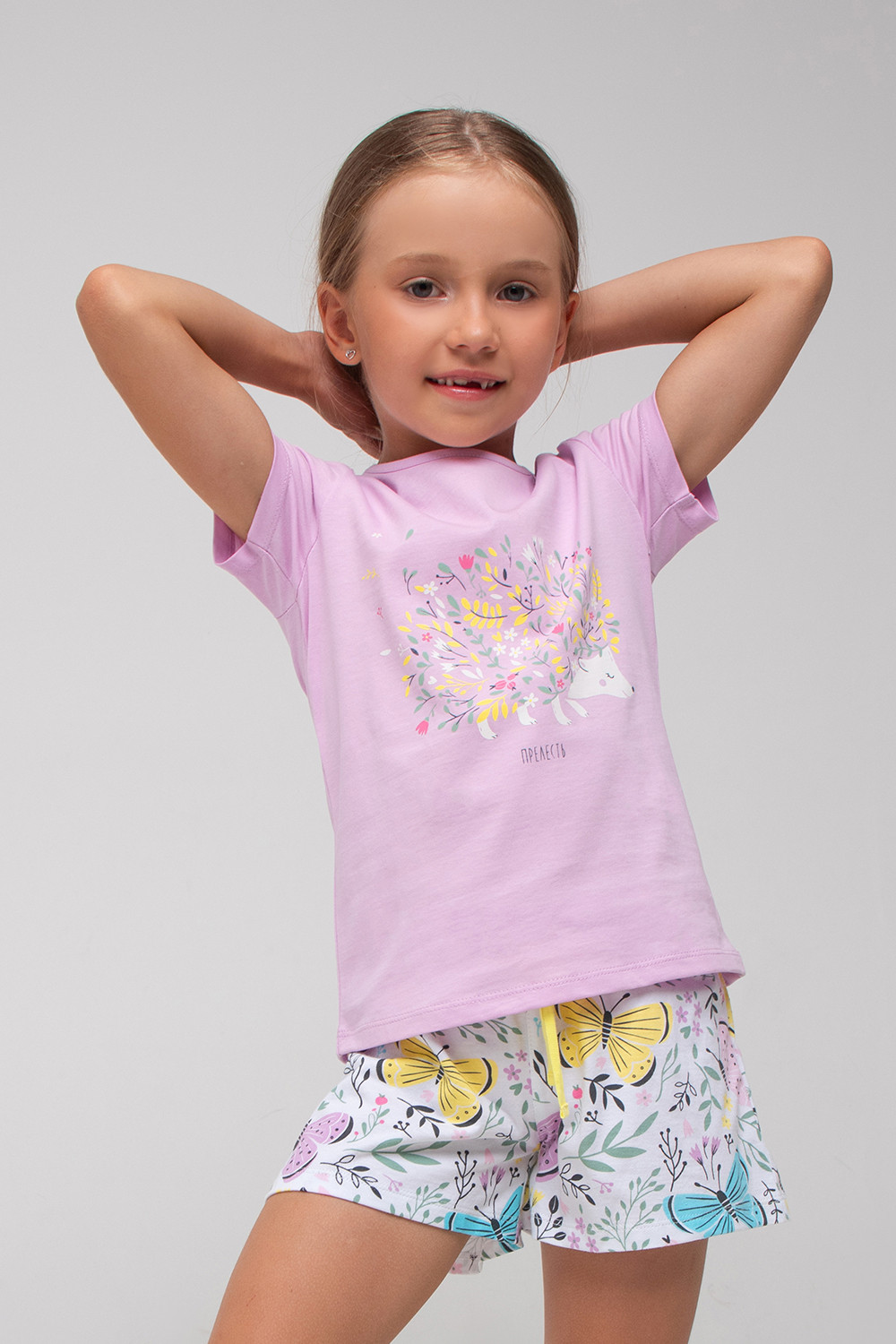 

Фуфайка Crockid К301720/розовый фламинго к1280 д/дев, р.60/116, К301720