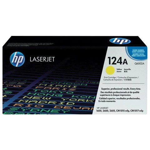 

Картридж для лазерного принтера HP Q6002A, Yellow, оригинал, Желтый