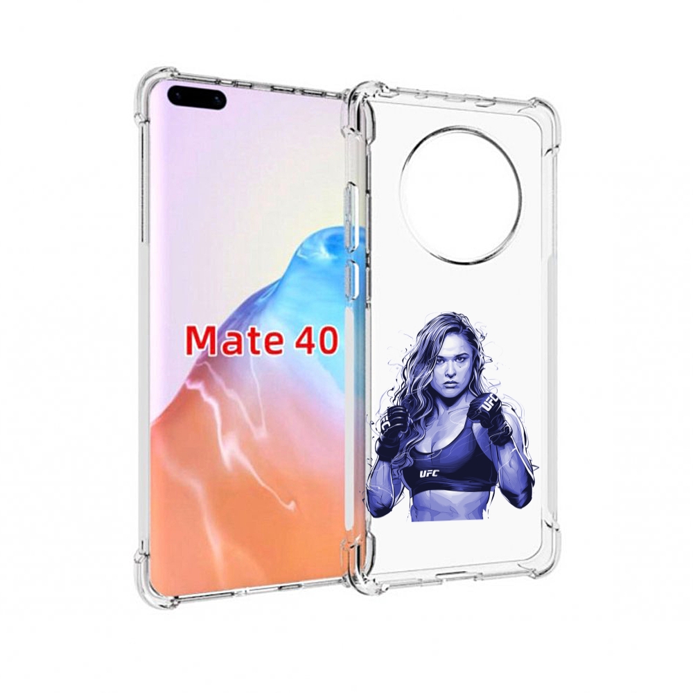 

Чехол MyPads Tocco для Huawei Mate 40 ронда-роузи-юфс, Прозрачный, Tocco