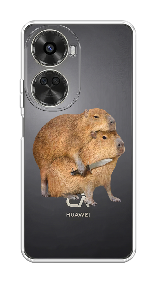 

Чехол на Huawei Nova 11 SE "Капибара с ножом", Бежевый, 6122650-1
