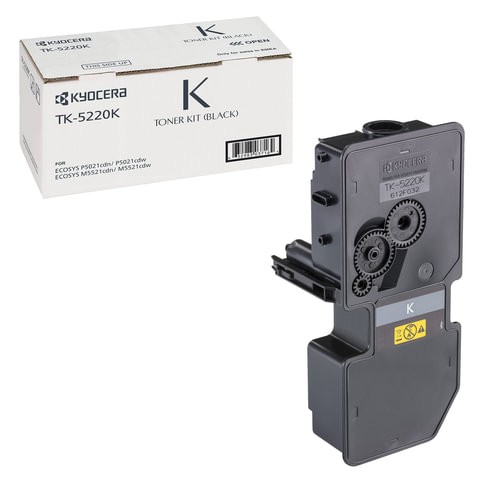 Тонер-картридж для лазерного принтера Kyocera TK-5220K, черный, оригинал (1T02R90NL1)