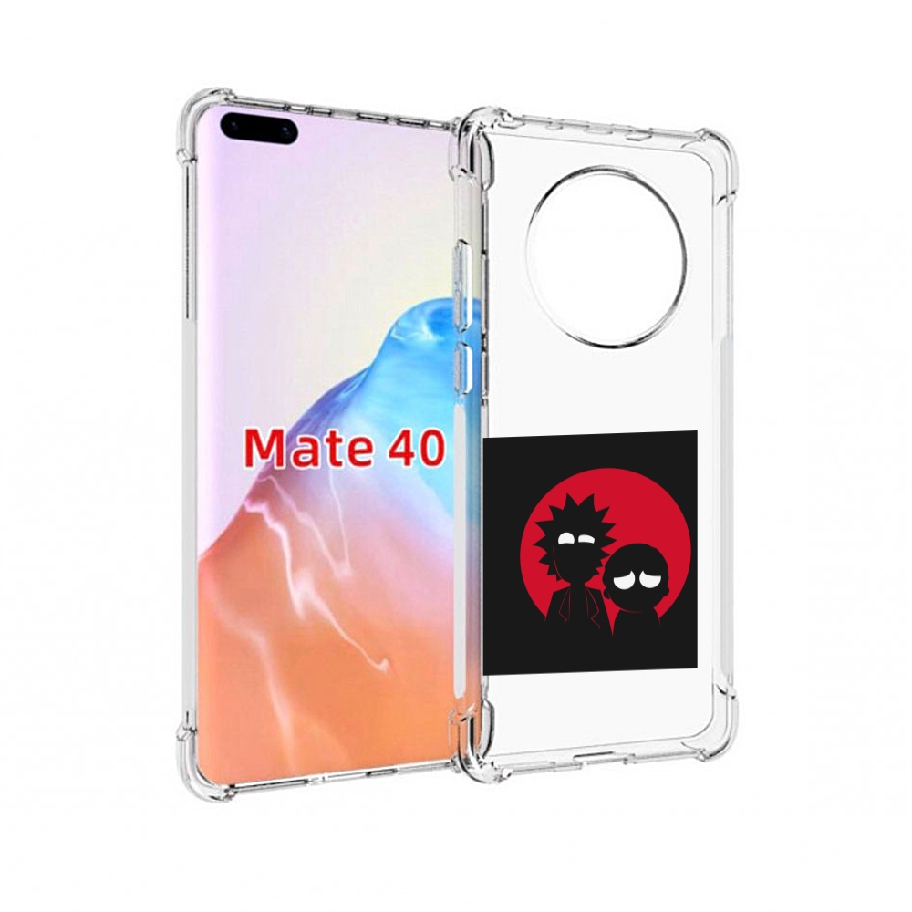 

Чехол MyPads Tocco для Huawei Mate 40 рик и морти в тени, Прозрачный, Tocco