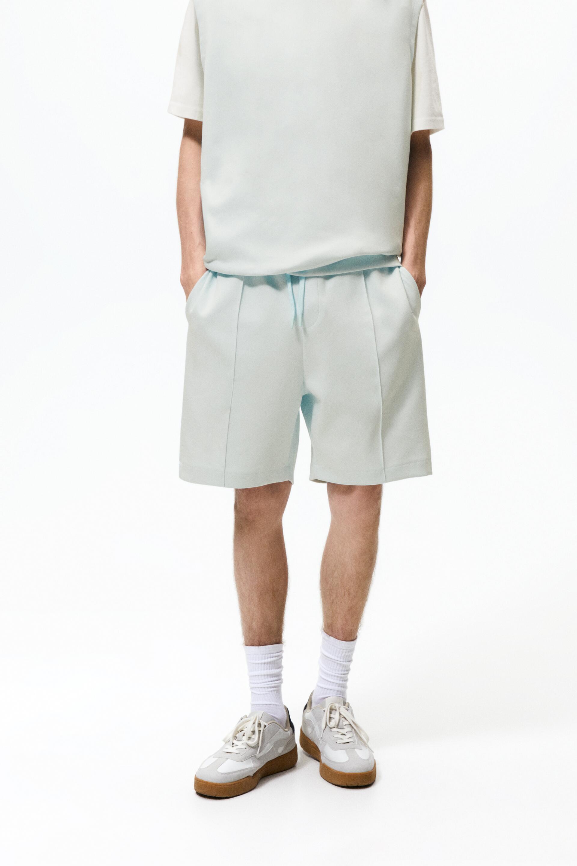 

Шорты мужские ZARA 05584301 голубые S (доставка из-за рубежа), 05584301