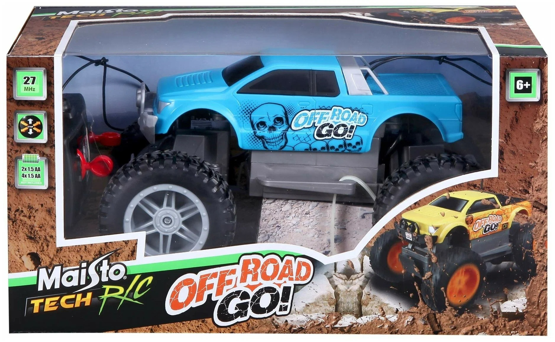 Внедорожник Maisto Tech на Р У ROCK CRAWLER Off Road Go синий 81762 внедорожник maisto tech на р у rock crawler off road go жёлтый 81762