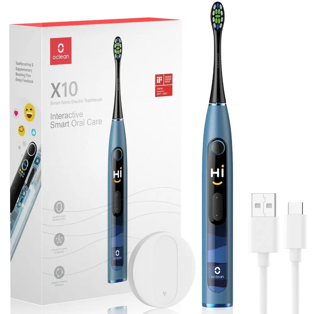 

Электрическая зубная щетка Oclean X 10 R3100 синий, X 10 R3100