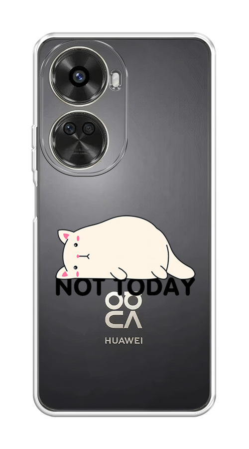 

Чехол на Huawei Nova 11 SE "Cat not today", Белый;розовый;черный, 6122650-1