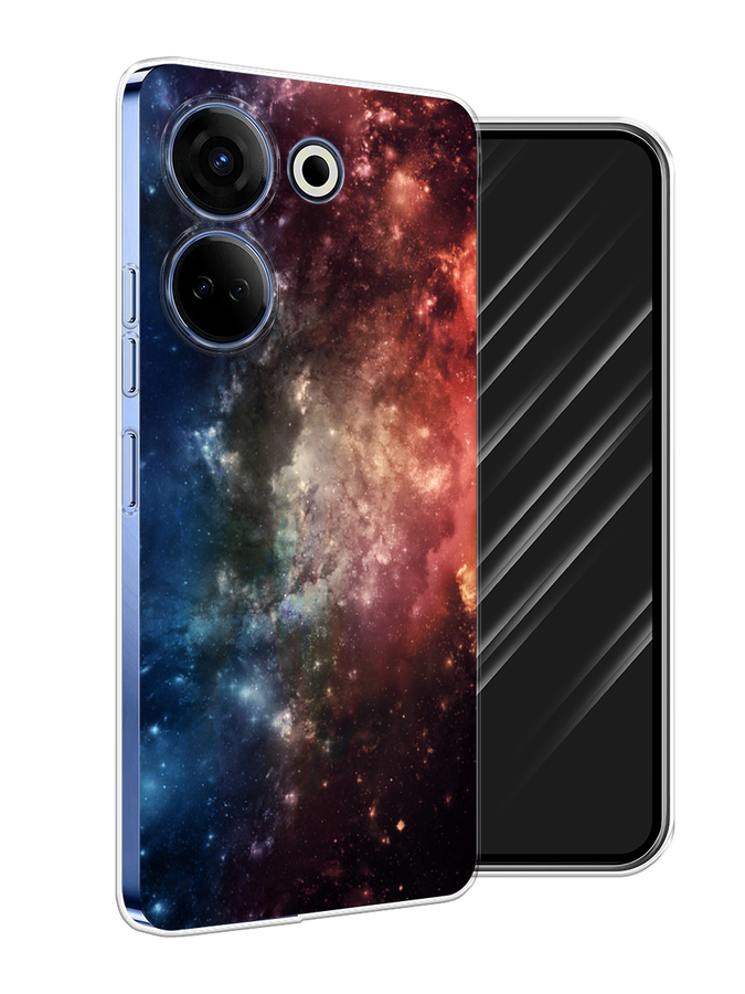 

Чехол Awog на Tecno Camon 20 Pro 4G "Космос", Синий;бежевый;красный
