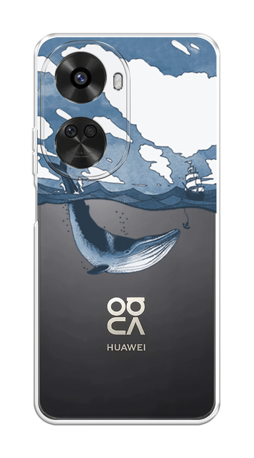 

Чехол на Huawei Nova 11 SE "Большой кит", Синий, 6122650-1