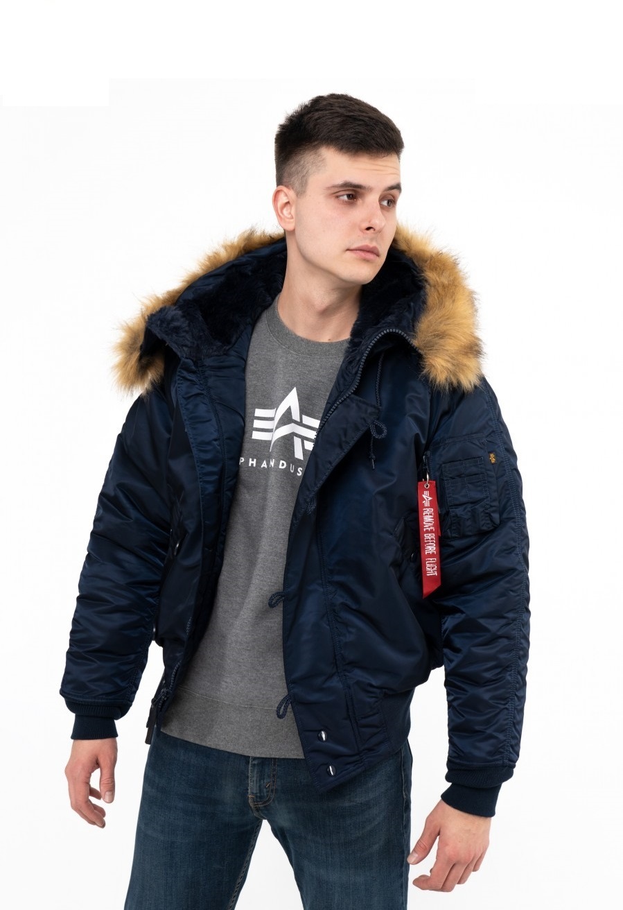 

Парка мужская Alpha Industries N-2B синяя 2XL, Синий, N-2B