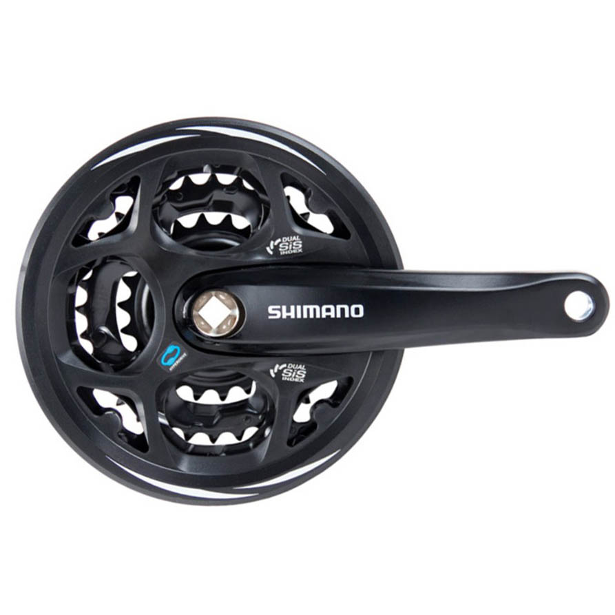 фото Система shimano altus, m311, 175мм, кв, 48/38/28t, защ, черн