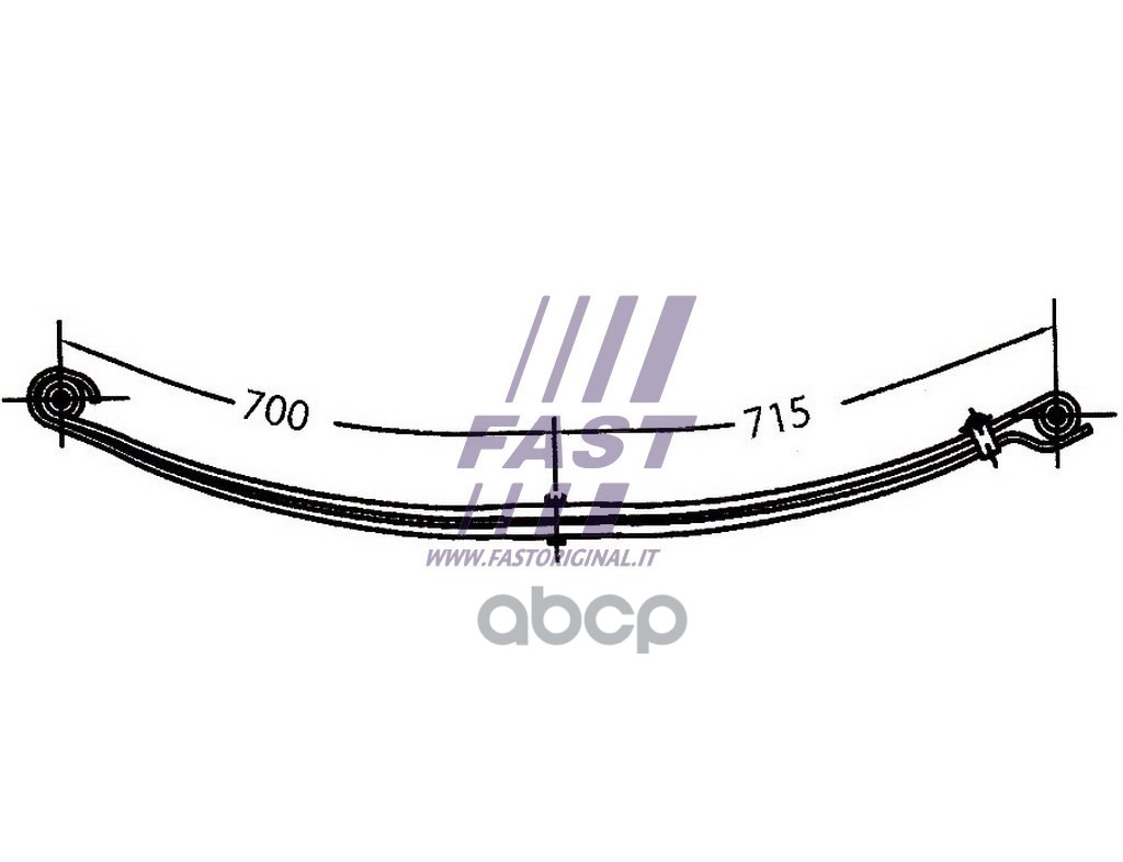 

Рессора Iveco Daily 06> Зад 2-Листа 35C FAST арт. FT13315
