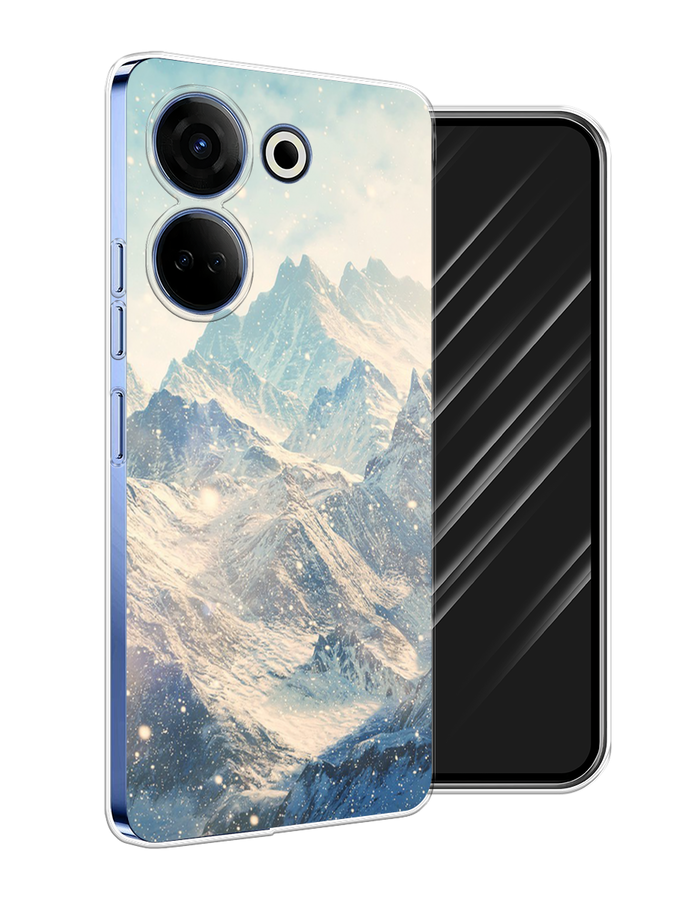 

Чехол Awog на Tecno Camon 20 Pro 4G "Горы 4", Бирюзовый