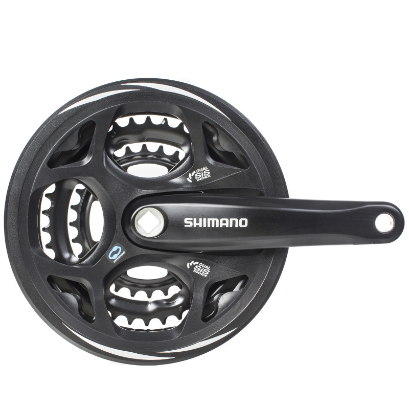 фото Система shimano altus, m311, 175мм, кв, 42/32/22t, защ, черн