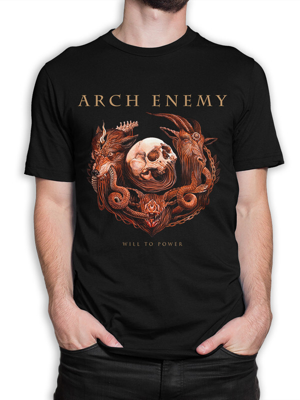 фото Футболка мужская design heroes группа arch enemy черная xs