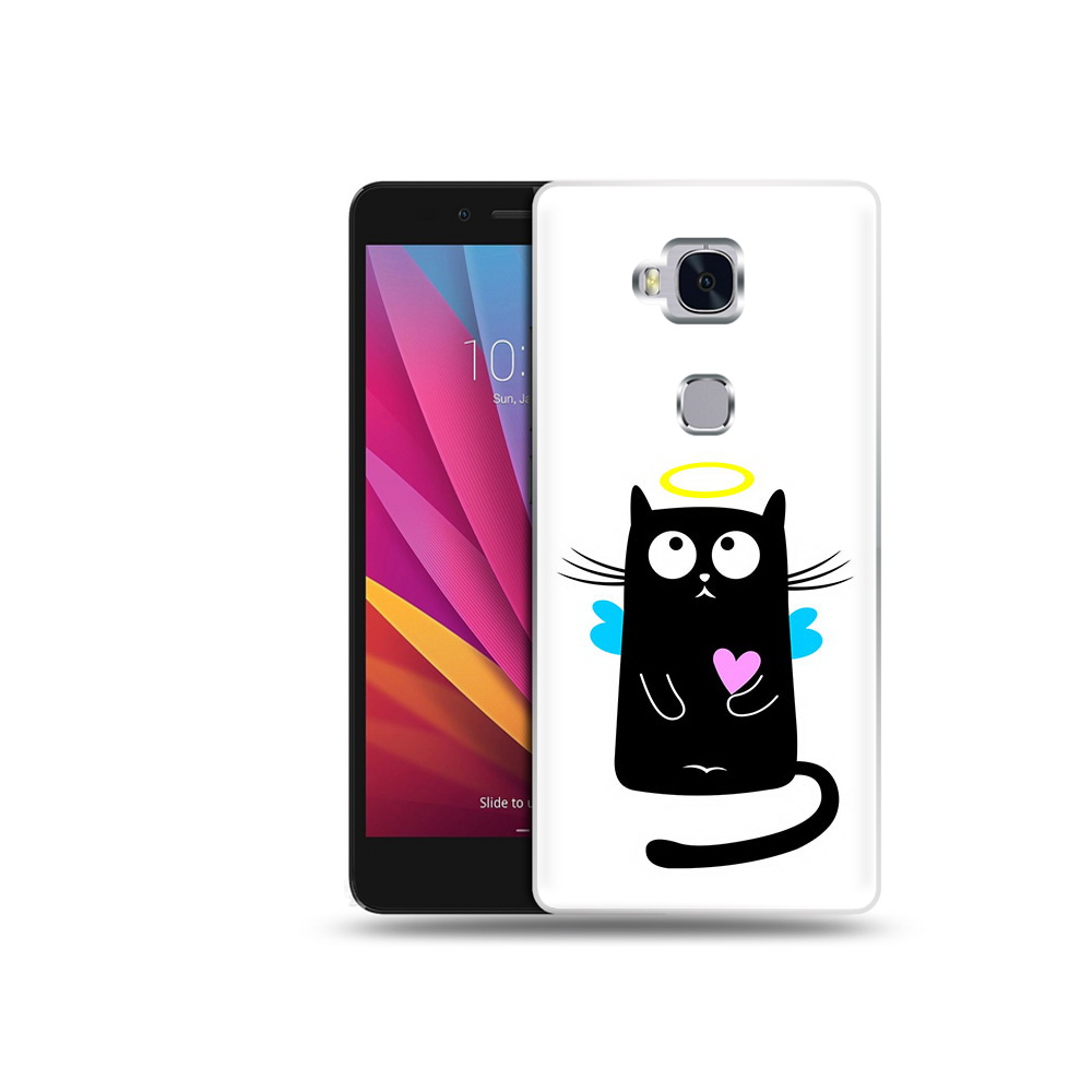 

Чехол MyPads Tocco для Honor 5X Кот ангелок (PT24996.45.96), Прозрачный, Tocco