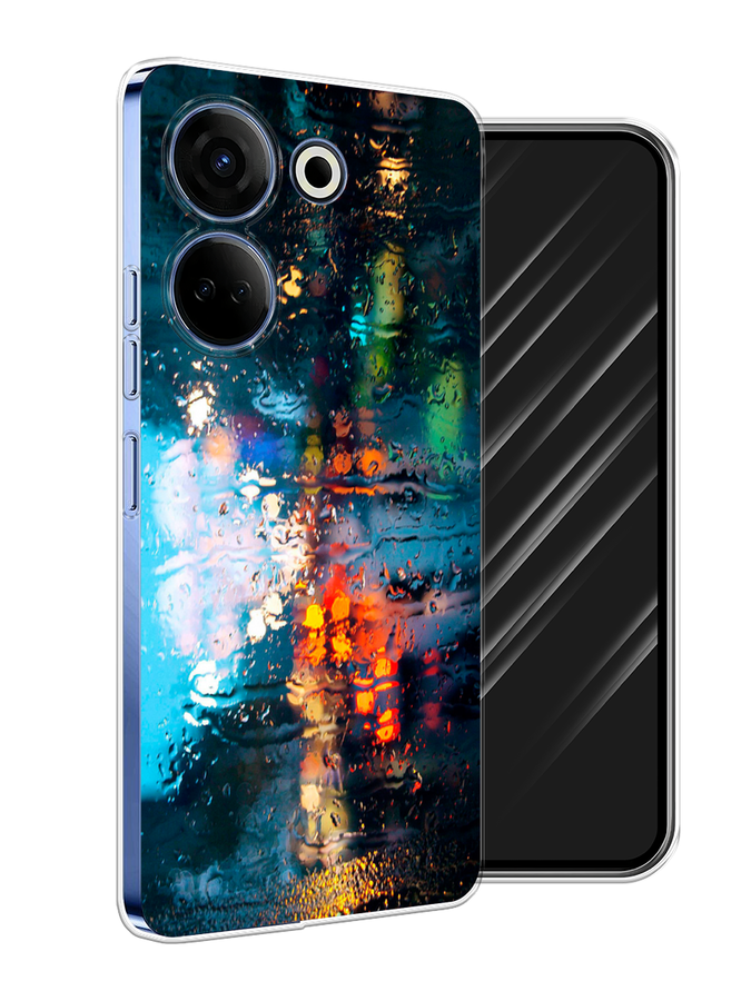 

Чехол Awog на Tecno Camon 20 Pro 4G "Абстракция 28", Бирюзовый