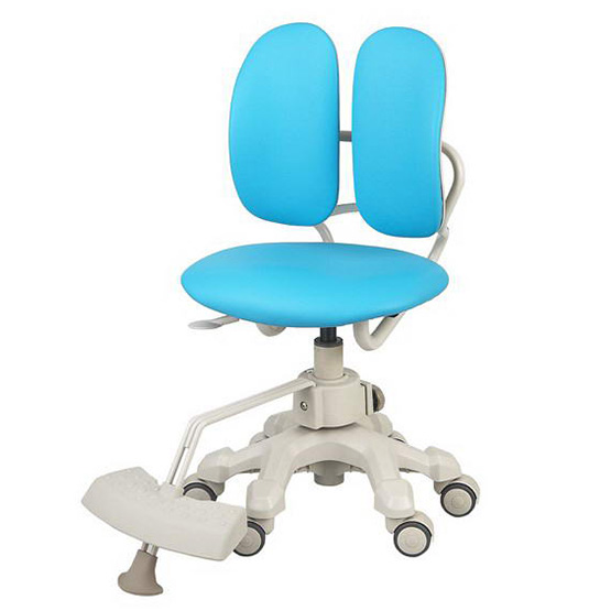 фото Детское кресло duorest optima dr-289sd с блокировкой колес и вращения голубой