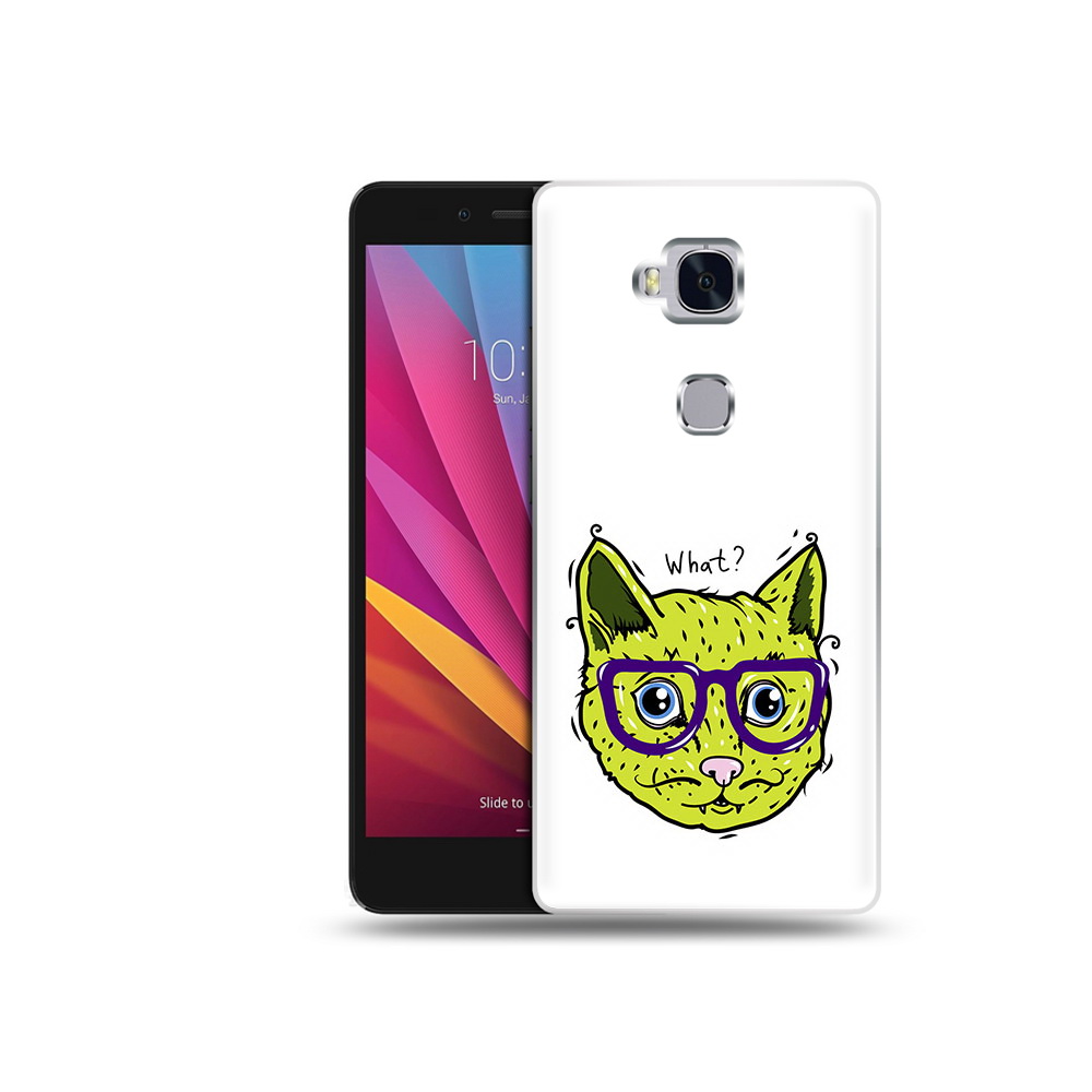 

Чехол MyPads Tocco для Honor 5X Зеленый кот (PT24996.45.86), Прозрачный, Tocco