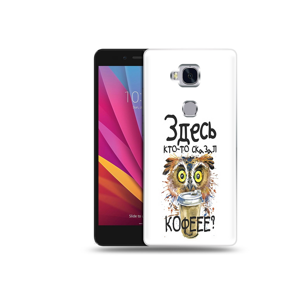 

Чехол MyPads Tocco для Honor 5X Здесь кто то сказал кофе (PT24996.45.84), Прозрачный, Tocco
