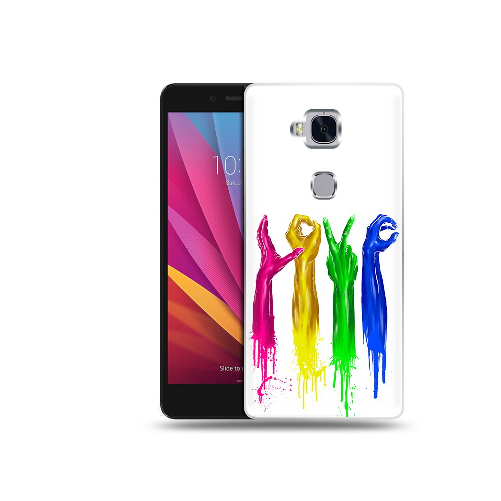 

Чехол MyPads Tocco для Honor 5X яркие руки love (PT24996.45.707), Прозрачный, Tocco