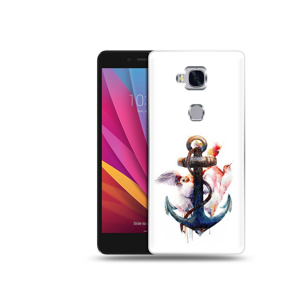 

Чехол MyPads Tocco для Honor 5X якорь с птицами (PT24996.45.703), Прозрачный, Tocco