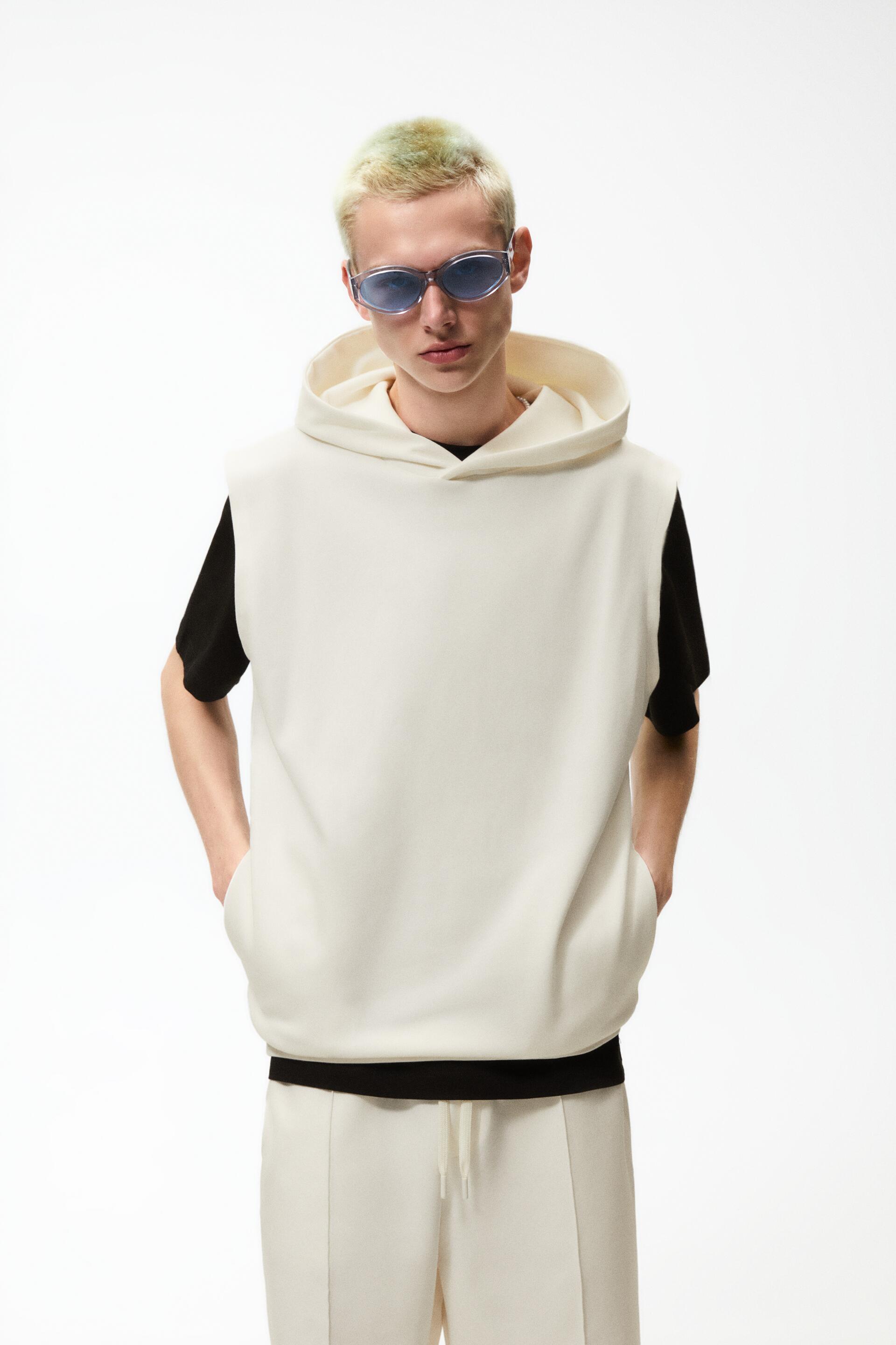 

Толстовка мужская ZARA 05584300 белая S (доставка из-за рубежа), 05584300