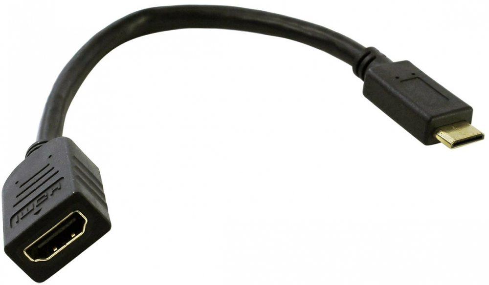 

Переходник GSMIN RT-22 mini HDMI - HDMI Black