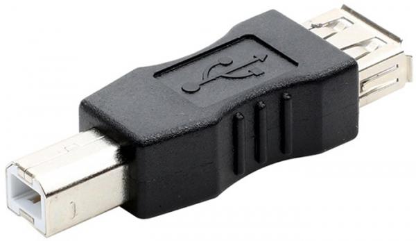 Адаптер-переходник GSMIN RT-56 USB 2.0 (F) - USB B Print (F) (Черный)