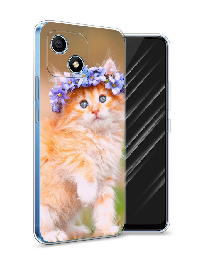 

Чехол Awog на Honor Play 30 "Рыжий кот в венке", Разноцветный, 6108750-1