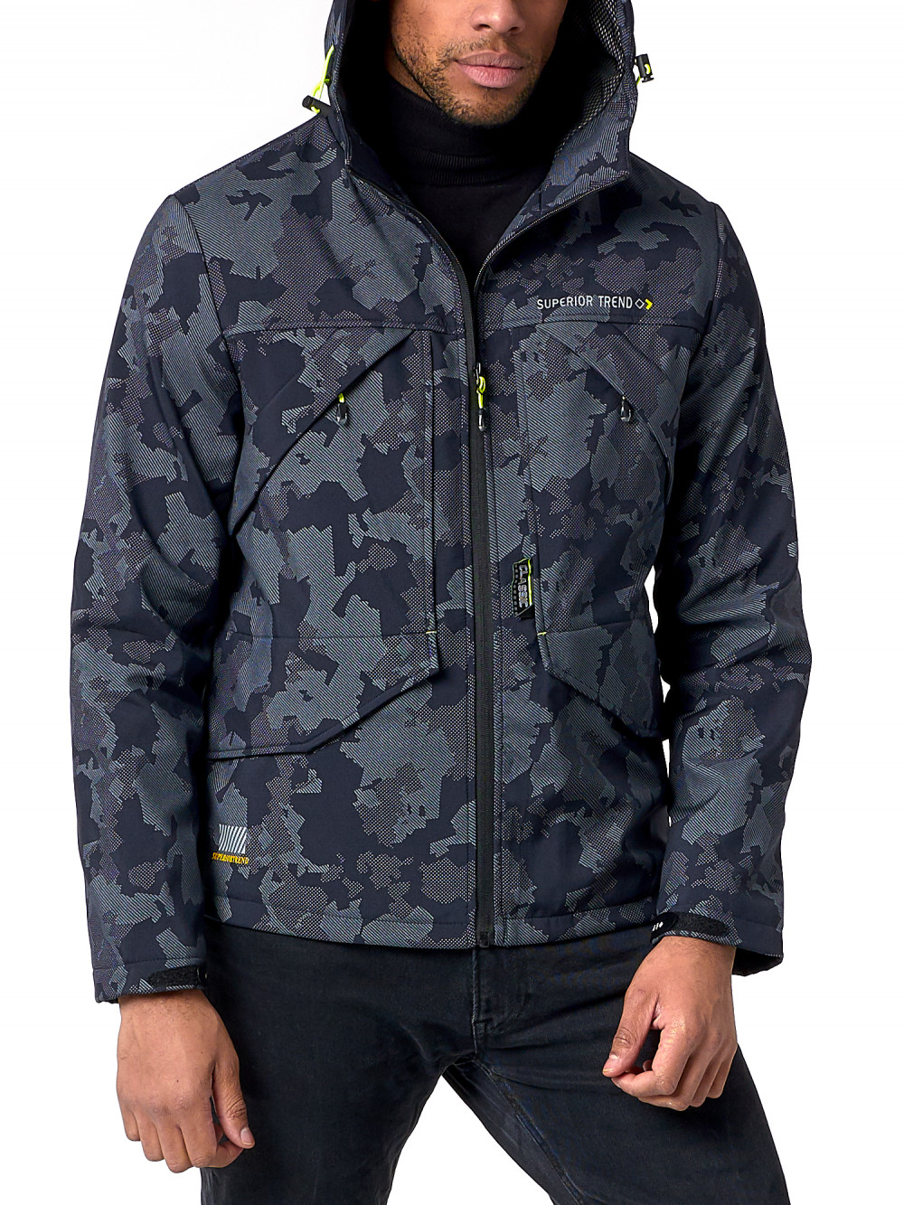 

Спортивная ветровка мужская NoBrand AD3460 синяя 3XL, AD3460