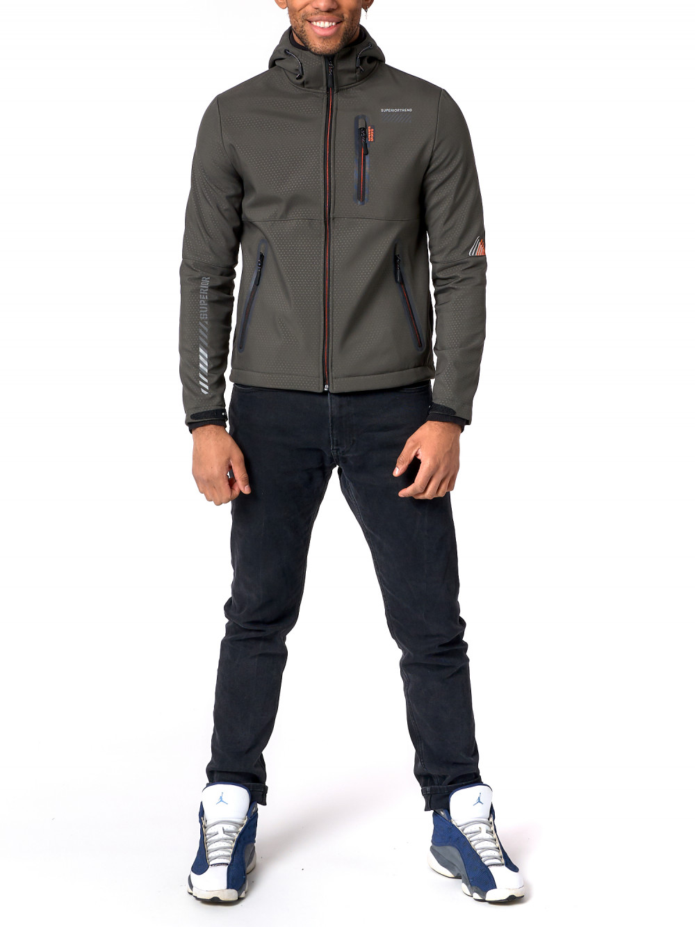 

Спортивная ветровка мужская NoBrand AD3472 хаки 3XL, AD3472