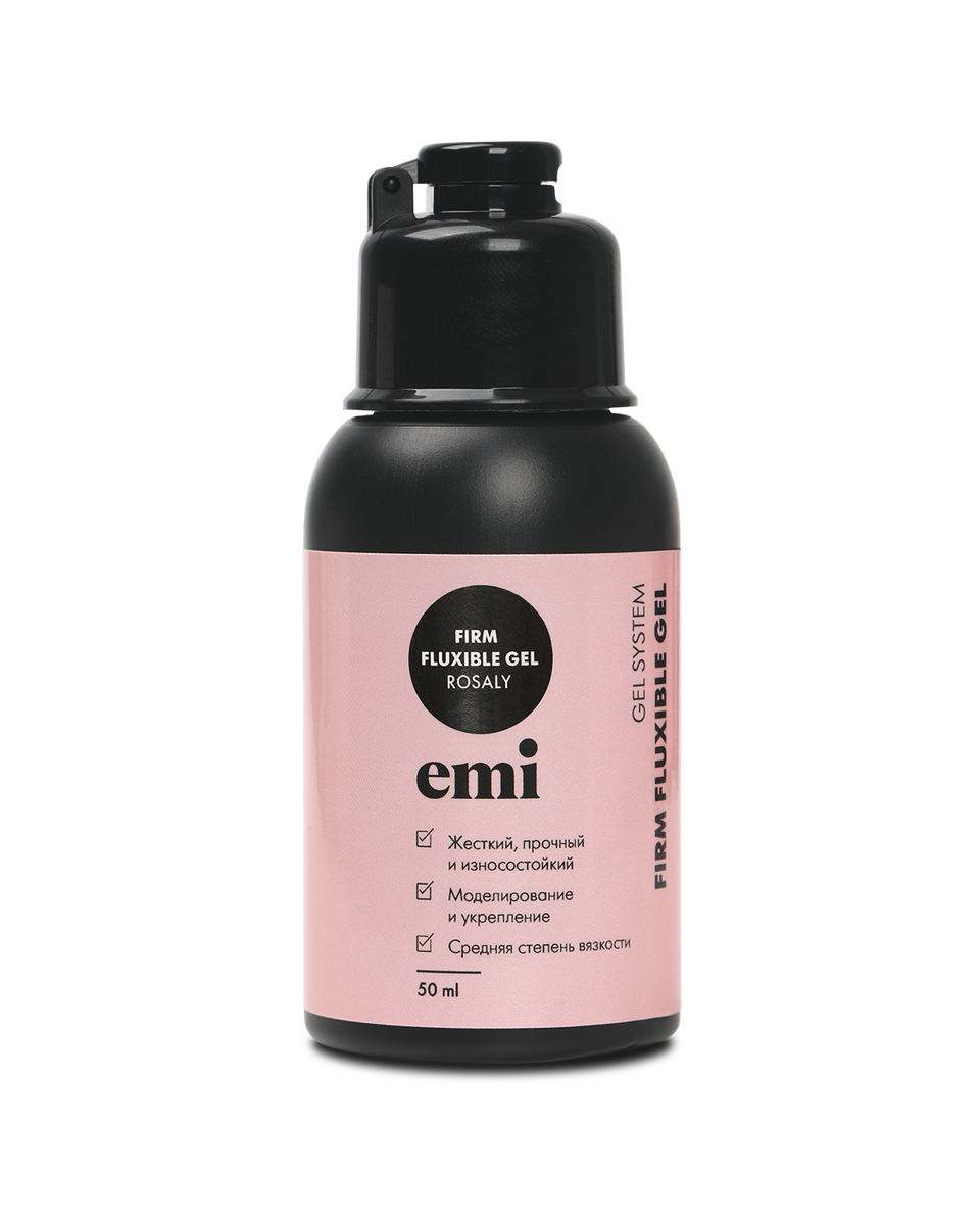 

Гель для моделирования ногтей EMI Rosaly Firm Fluxible Gel 50 мл