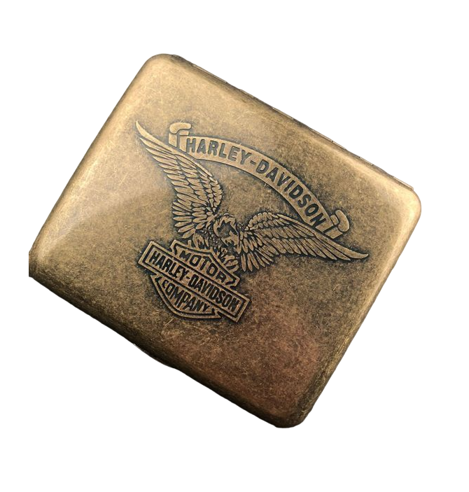 Портсигар Zelgut металлический в винтажном стиле Harley - Davidson
