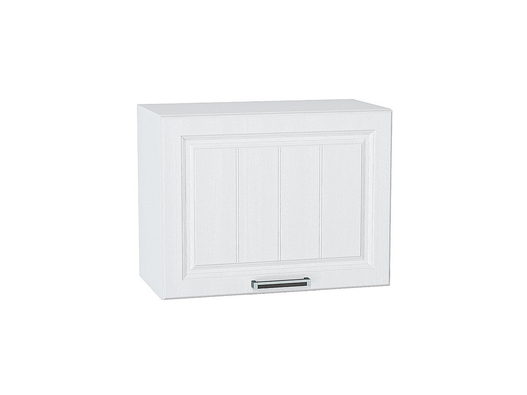 

Навесной шкаф горизонтальный 609 МС Прага Сурская мебель МДФ цвет Белый/Белое дерево Ф85Н, Прага