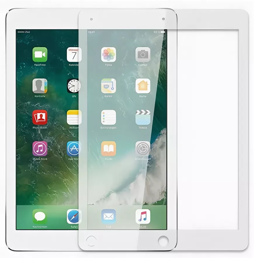 Защитное стекло на iPad mini 1/2/3, 10D, белый