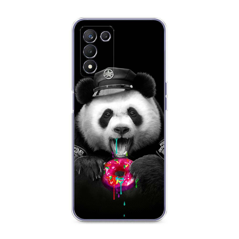 

Чехол Awog на Realme Q3s "Панда police", Разноцветный, 257950-2