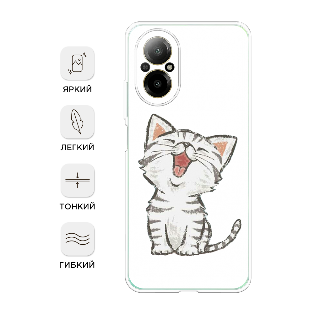 

Чехол Awog на Realme C67 4G "Котенок рисованный", Серый;белый, 2515750-1