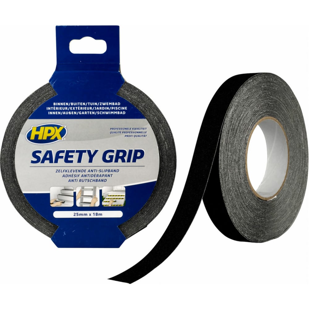 HPX SB2518 Лента безопасности SAFETY GRIP 25мм х 18м черная 5425014224177