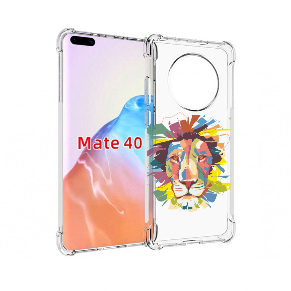 

Чехол MyPads Tocco для Huawei Mate 40 разноцветный-лев детский, Прозрачный, Tocco