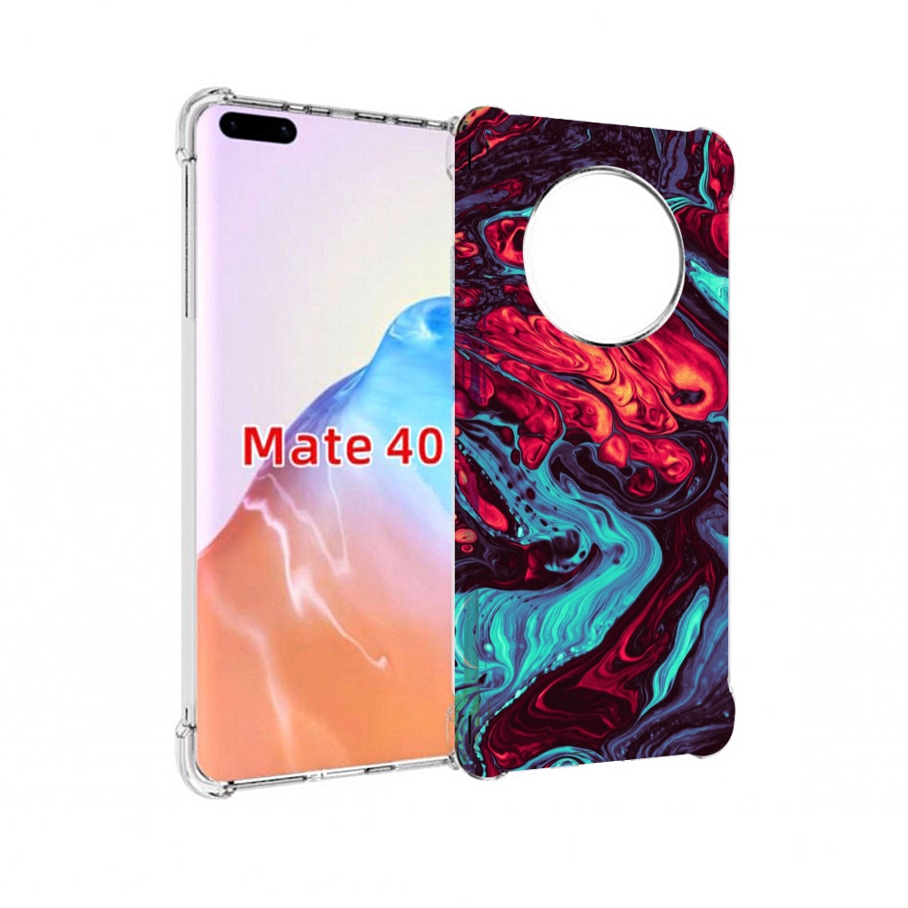 

Чехол MyPads Tocco для Huawei Mate 40 разбавленная краска, Прозрачный, Tocco