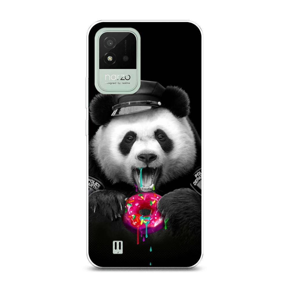 

Чехол Awog на Realme Narzo 50i "Панда police", Разноцветный, 2510050-2