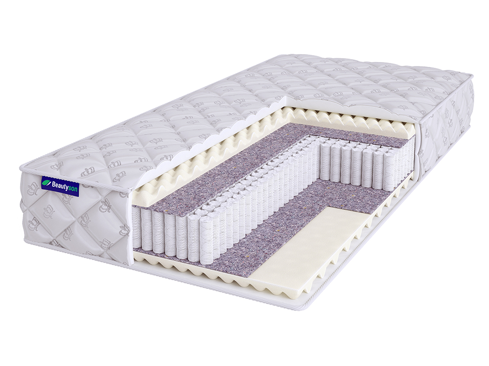 

Матрас Beautyson Roll Spring Massage Double S1200, 85х200, 20 см, пружинный, Белый, Roll Spring Massage Double S1200