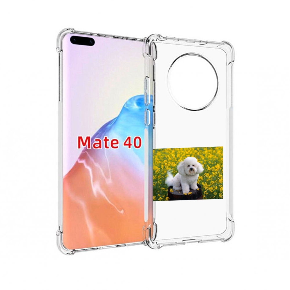 Чехол MyPads Tocco для Huawei Mate 40 пудель белыи?