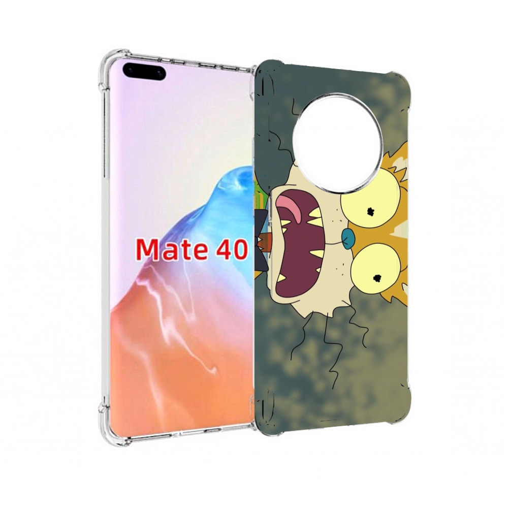 

Чехол MyPads Tocco для Huawei Mate 40 пугливый кот, Прозрачный, Tocco