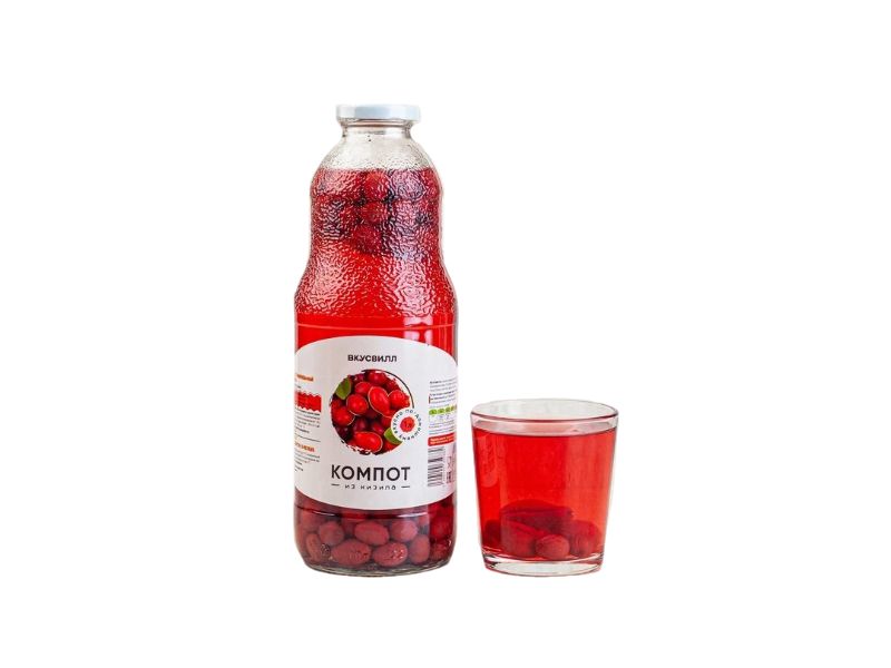 

Компот ВкусВилл из кизила 1 л