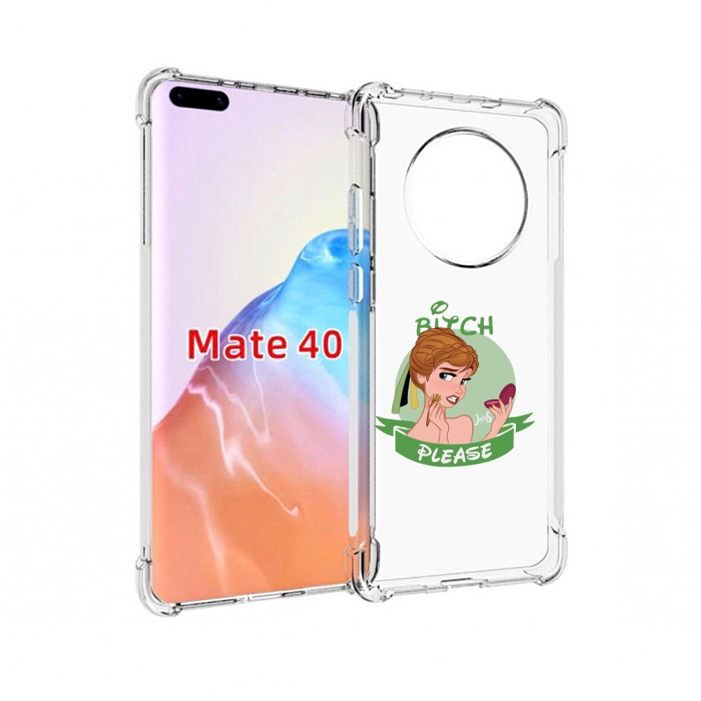 

Чехол MyPads Tocco для Huawei Mate 40 принцесса-Анна женский, Прозрачный, Tocco